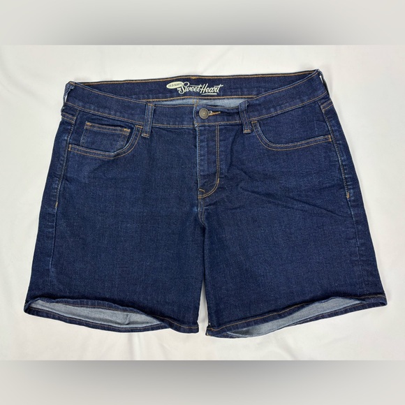 Old Navy The Sweetheart Denim Jean Shorts Size 12 - Picture 1 of 4